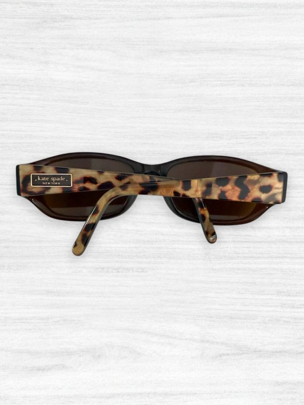 Kate Spade New York Dee's Y8 Rectangular Brown Tortoise Y2K Sunglasses 54□17 120